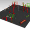 Calisthenics toestellen. Park Uruk 2 Overzicht Calisthenics-park Uruk 1 met maar liefst 37 werkstations
